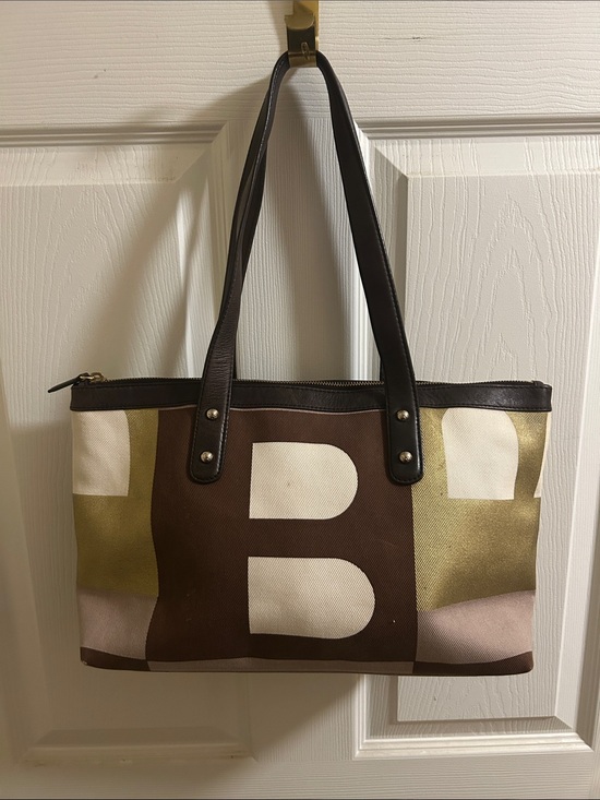 Handbags - Bally Brown and Gold Patterned Women’s Tote Bag
